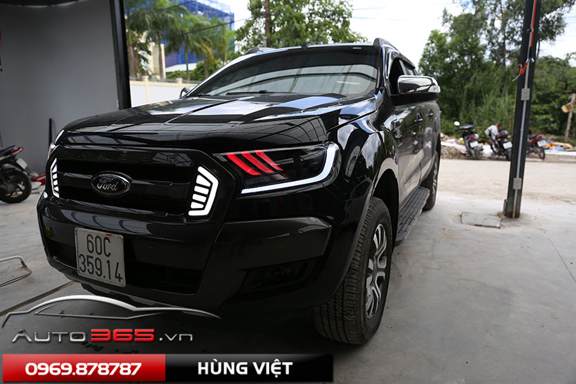 Độ đèn Mustang cho Ford Ranger 2017 cùng Bi Hella Edition 2017